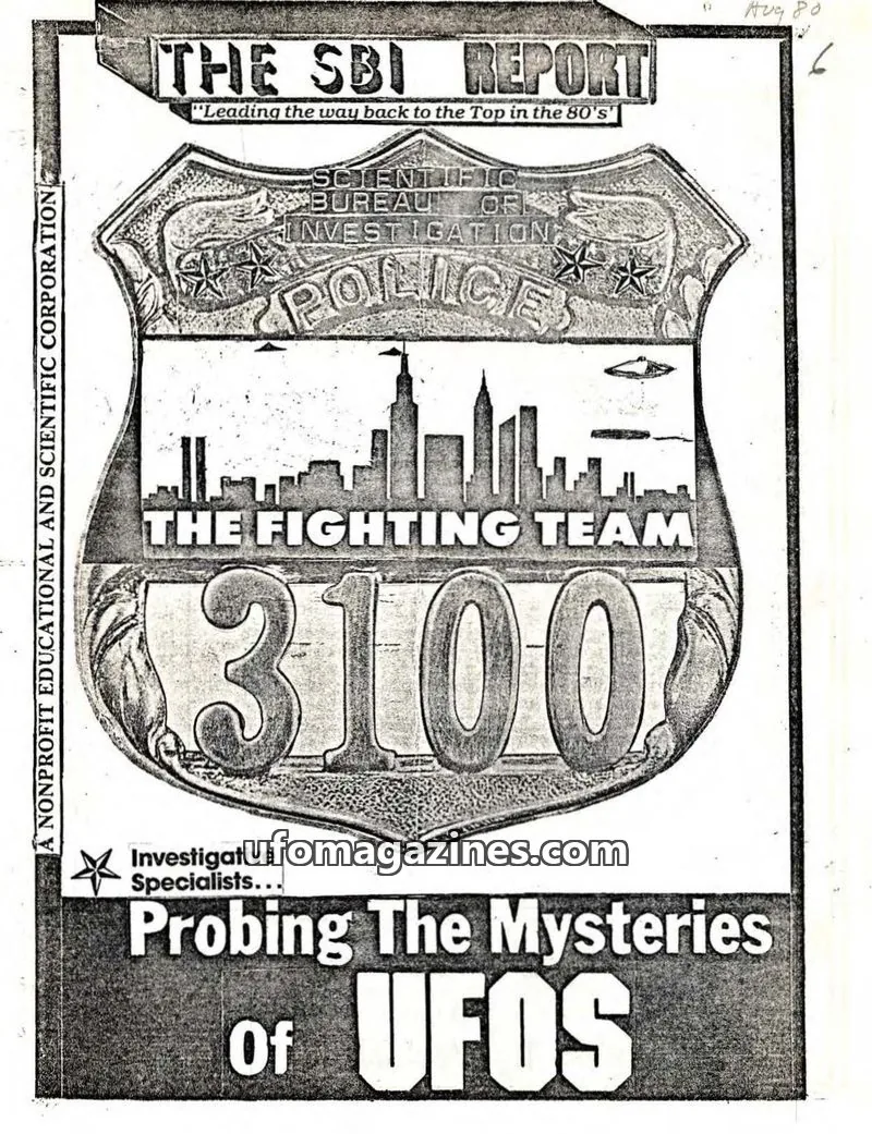 Cover of SBI Report (Scientific Bureau of Investigation) issue VOL.2. NO.6: THE SBI REPORT
