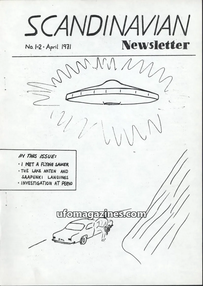 Cover of Scandinavian Newsletter (Anders Liljegren) issue 1-2: SCANDINAVIAN Newsletter