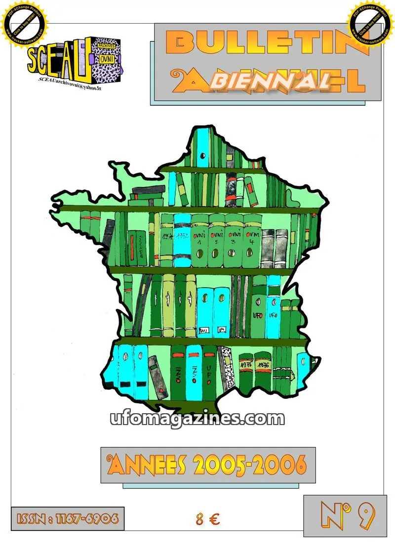 Cover of SCEAU Bulletin issue N° 9: BULLETIN DU SCEAU/ARCHIVES OVNI