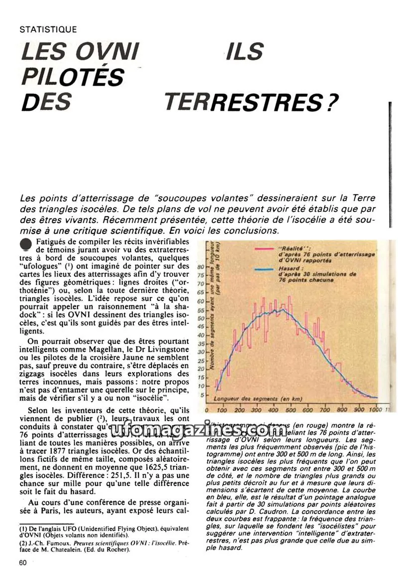 Cover of Science et Vie issue 62: STATISTIQUE LES OVNI PILOTÉS DES TERRESTRES?