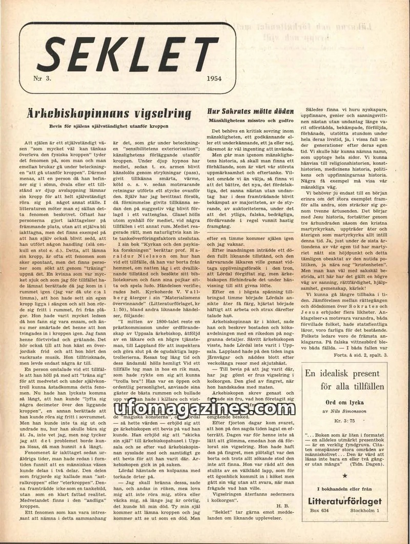 Cover of Seklet issue N:r 3: SEKLET