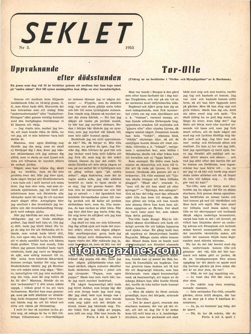 Cover of Seklet issue N:r 3: SEKLET
