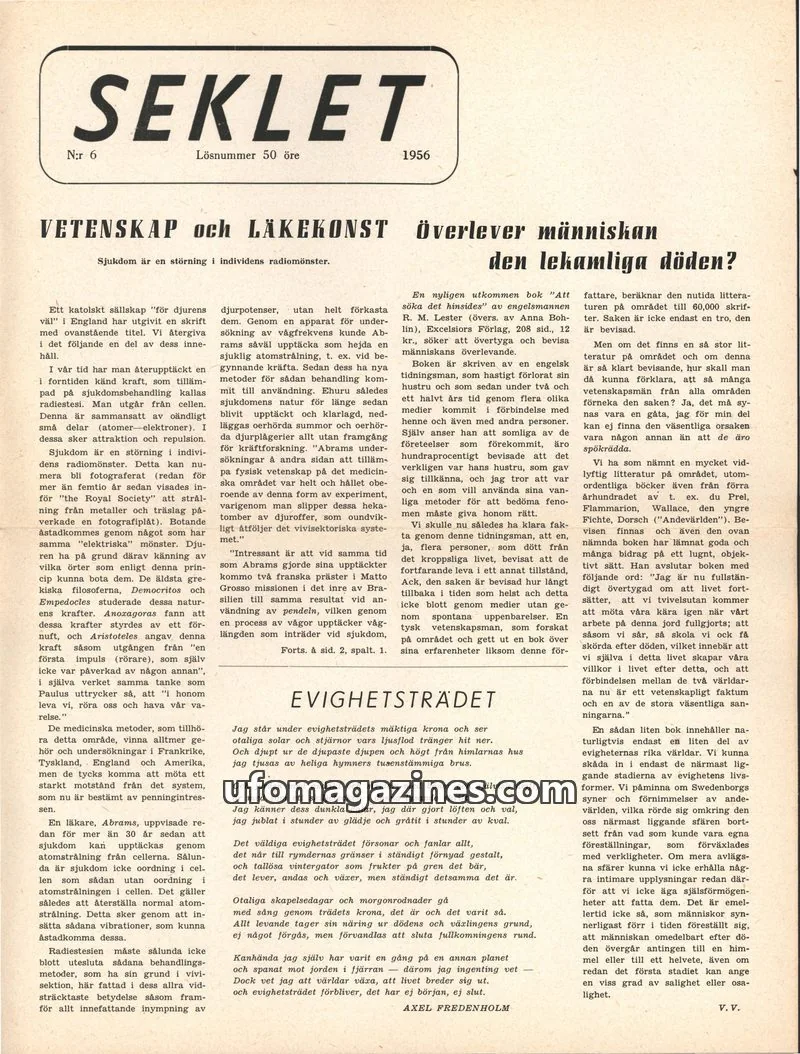 Cover of Seklet issue 6: SEKLET