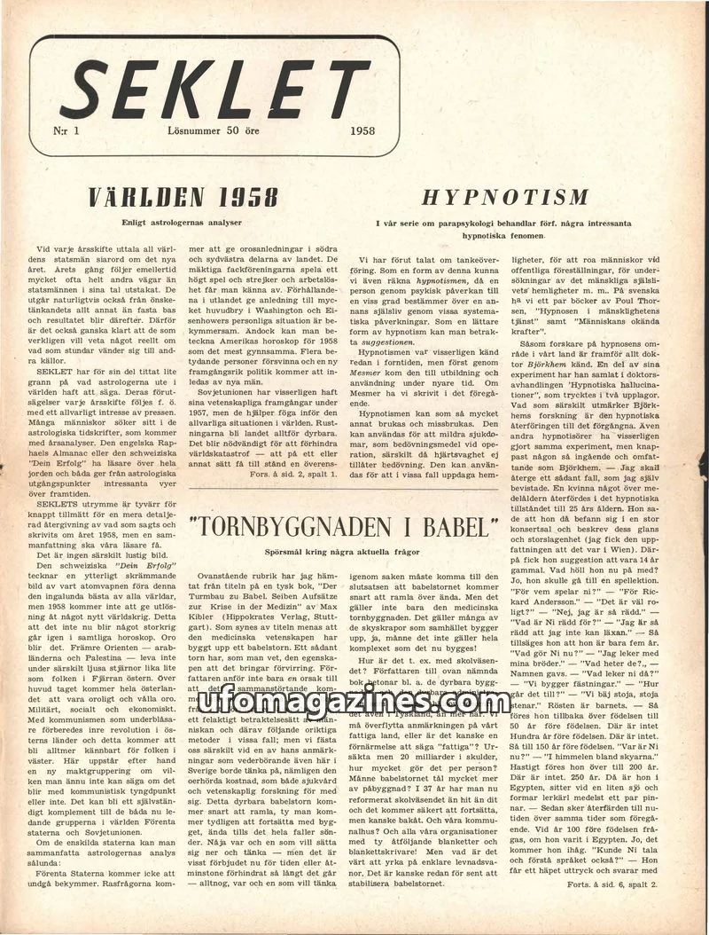 Cover of Seklet issue 1: SEKLET