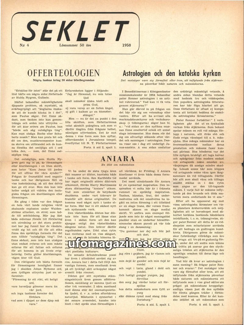 Cover of Seklet issue N:r 4: SEKLET