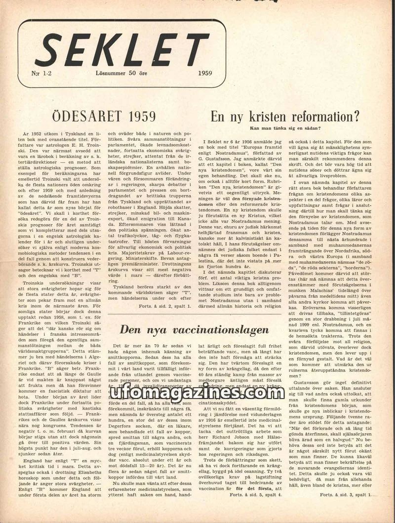 Cover of Seklet issue 1-2: Seklet