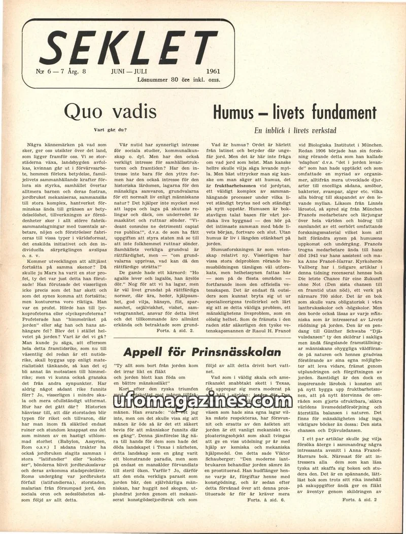 Cover of Seklet issue N:r 6-7: SEKLET