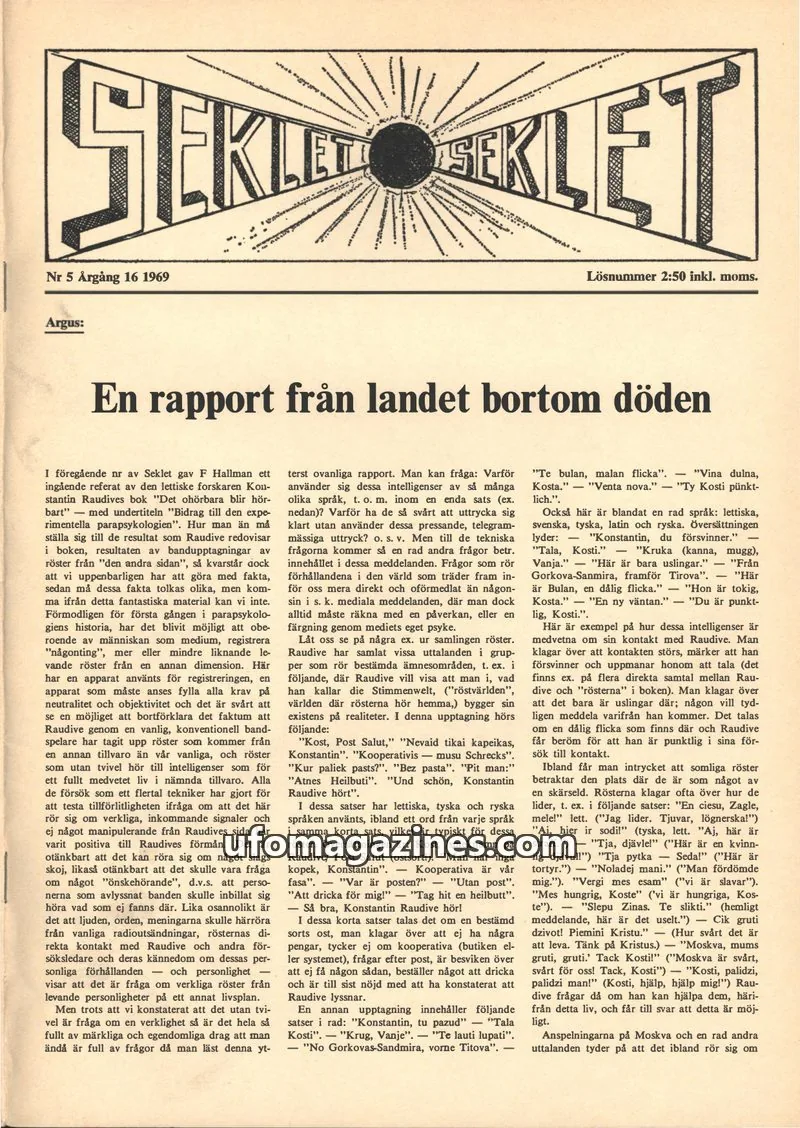 Cover of Seklet issue Nr 5: SEKLET