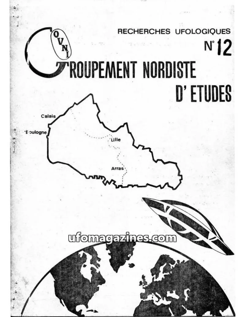 Cover of GNEOVNI issue 12: RECHERCHES UFOLOGIQUES