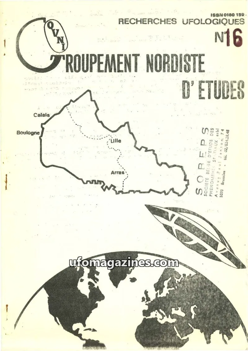 Cover of Recherches ufologiques (GNEOVNI) issue 16: RECHERCHES UFOLOGIQUES