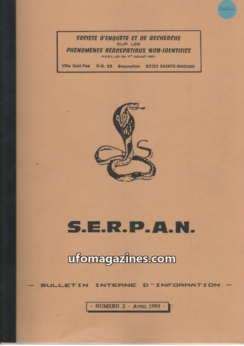 Cover of SERPAN issue NUMERO 2: S.E.R.P.A.N.