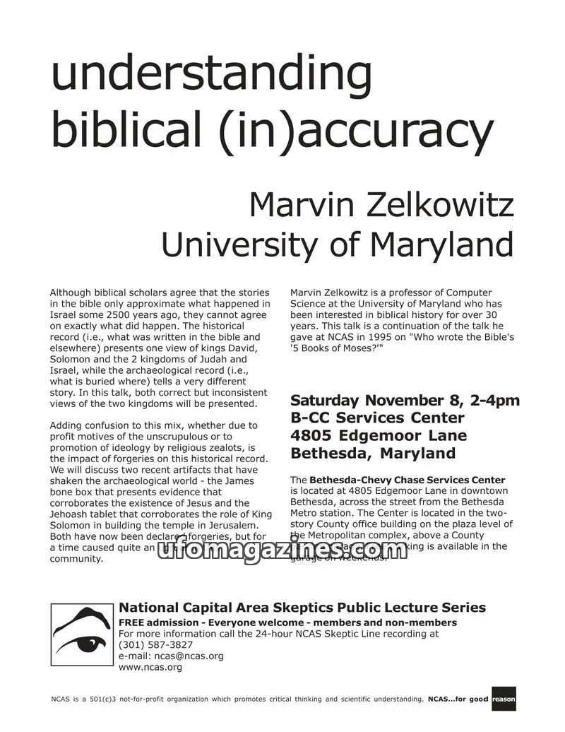Cover of Shadow of a Doubt (NCAS) issue NOVEMBER 2003: Shadow of a Doubt