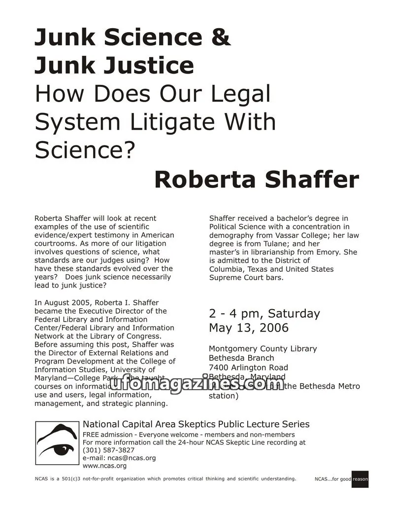 Cover of Shadow of a Doubt (NCAS) issue May 2006: Shadow Of A Doubt