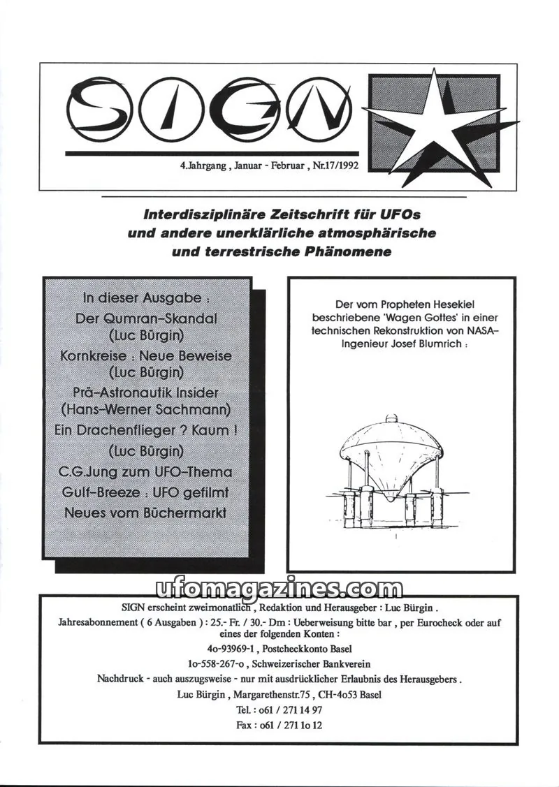 Cover of Sign (Luc Burgin) issue Nr.17: SIGN