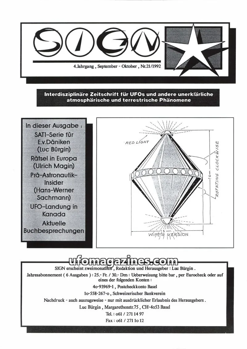 Cover of Sign (Luc Burgin) issue Nr.21: SIGN