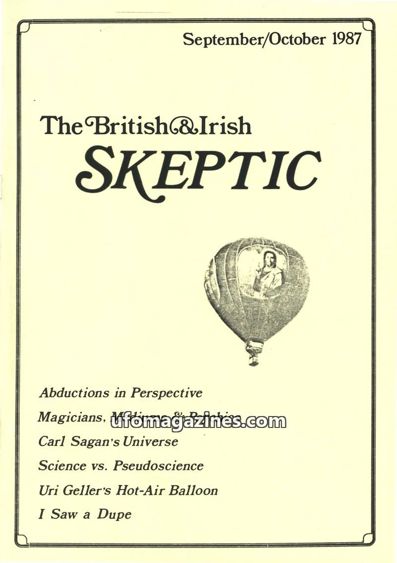 Cover of The British Committee / The Irish Skeptics issue Number 5: The British & Irish Skeptic