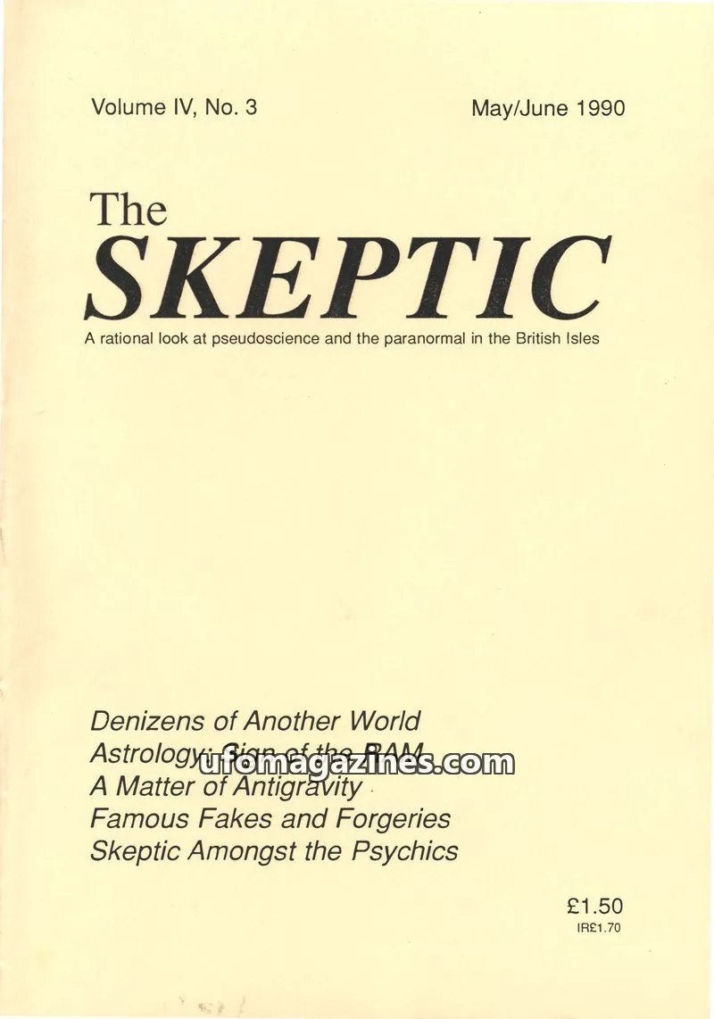 Cover of Skeptic issue No. 3: The SKEPTIC