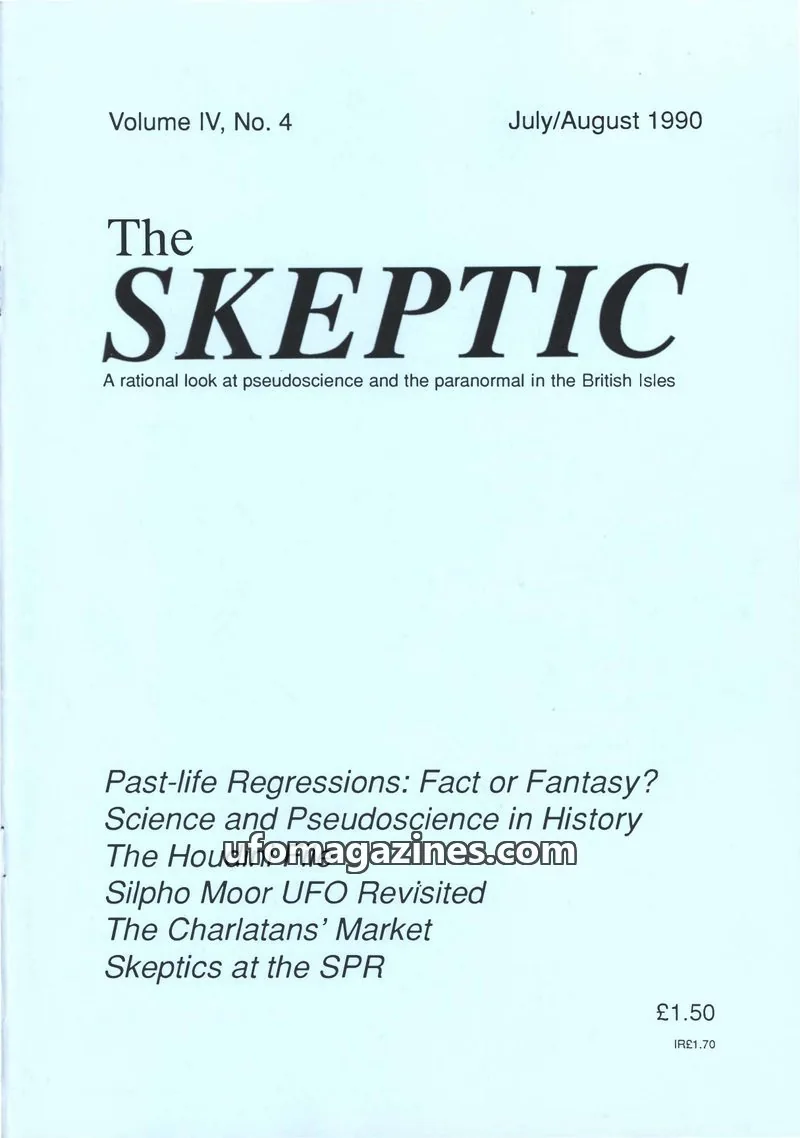 Cover of Skeptic issue IV, No. 4: The SKEPTIC