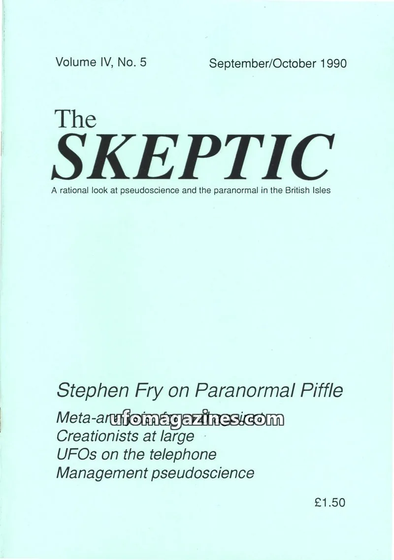 Cover of Skeptic issue No. 5: The SKEPTIC
