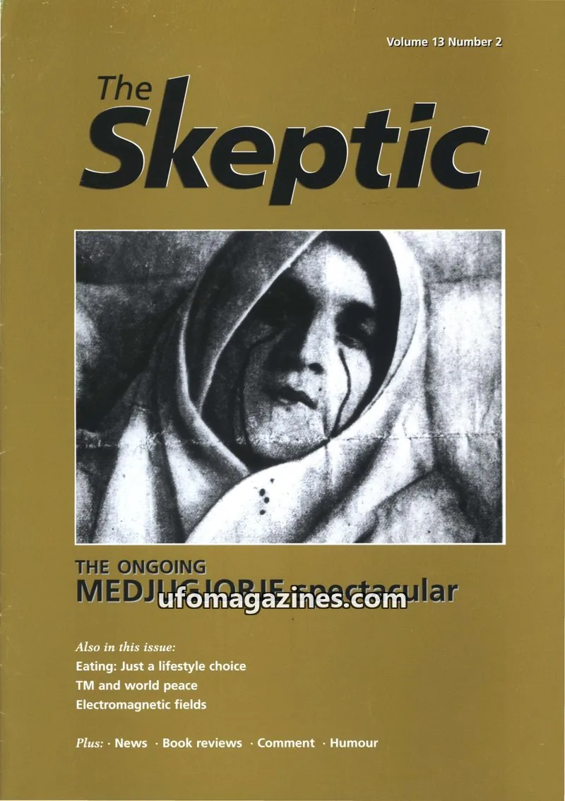 Cover of Skeptic issue Volume 13 Number 2: The Skeptic
