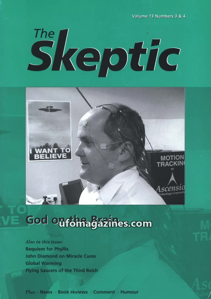 Cover of Skeptic issue 13 Numbers 3 & 4: The Skeptic