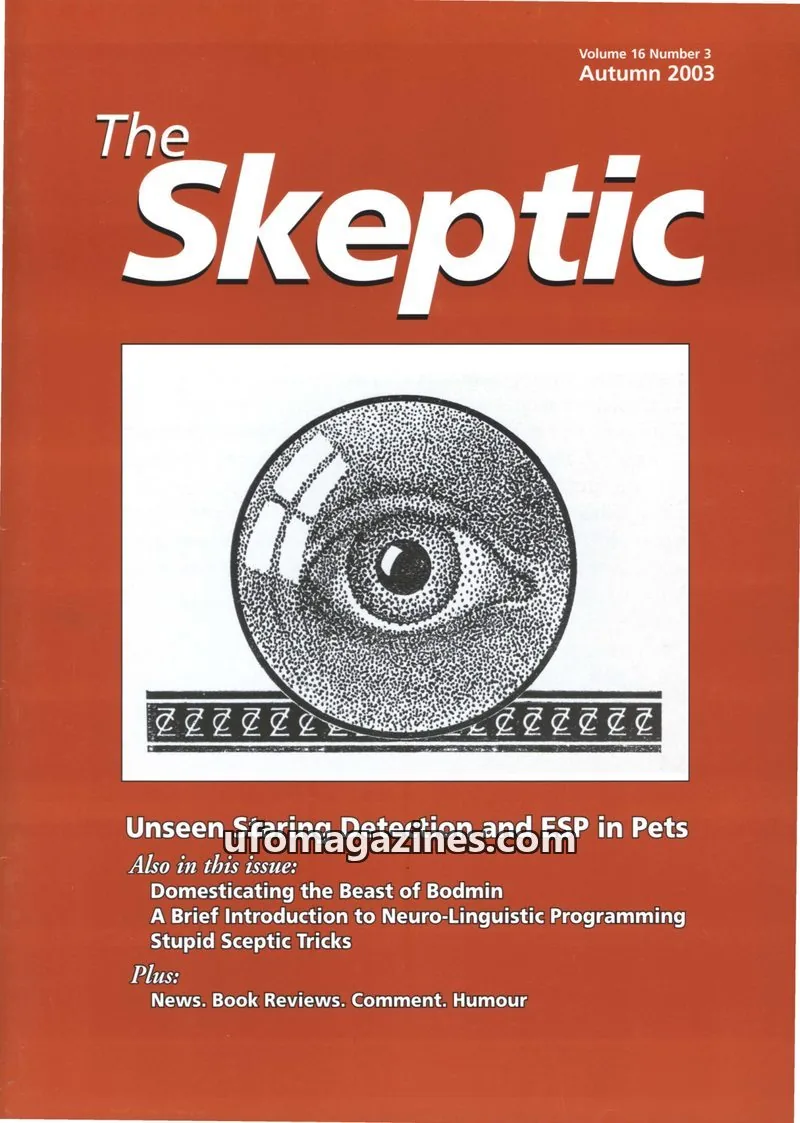 Cover of Skeptic issue 16.3: The Skeptic