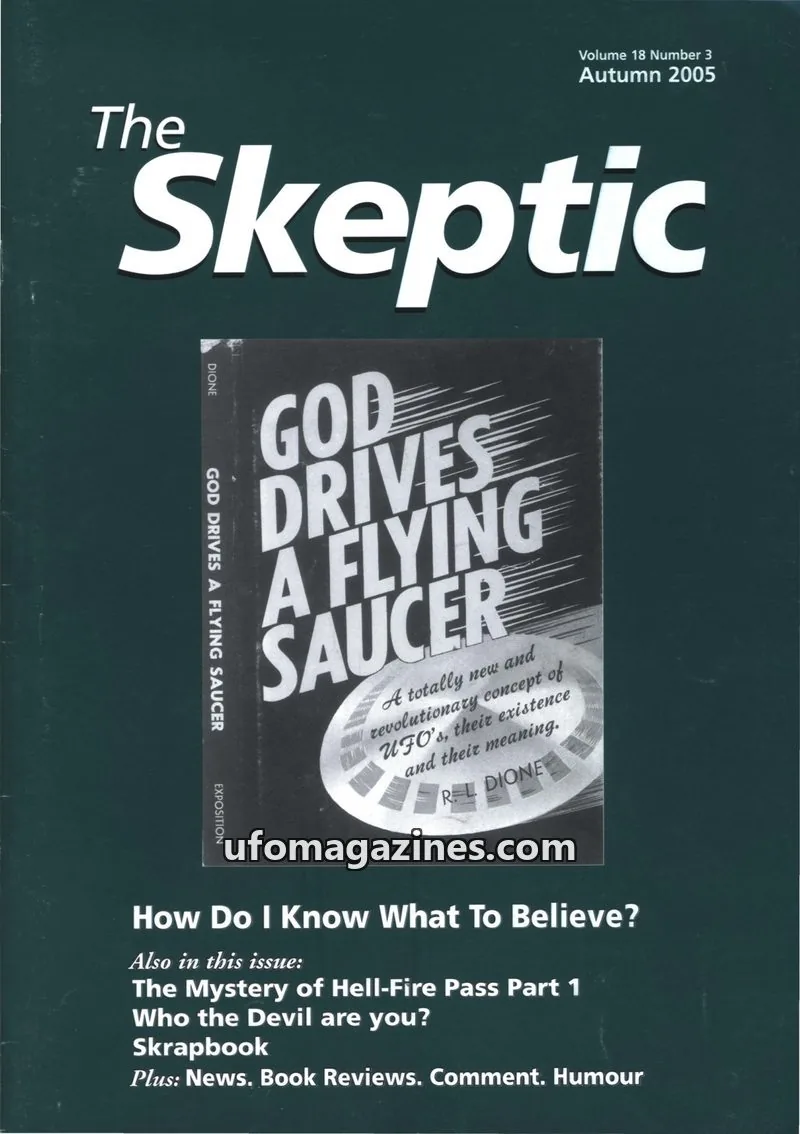 Cover of Skeptic issue Volume 18 Number 3: The Skeptic