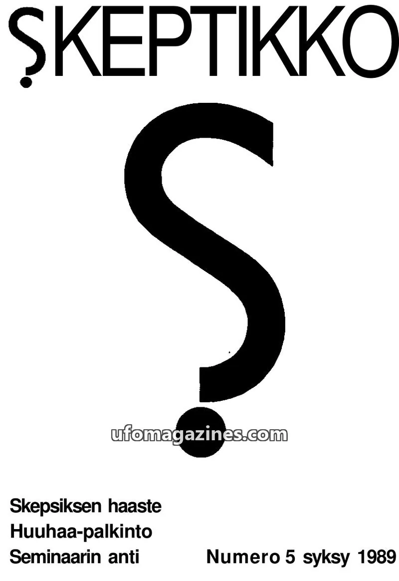 Cover of Skeptikko issue 5: SKEPTIKKO