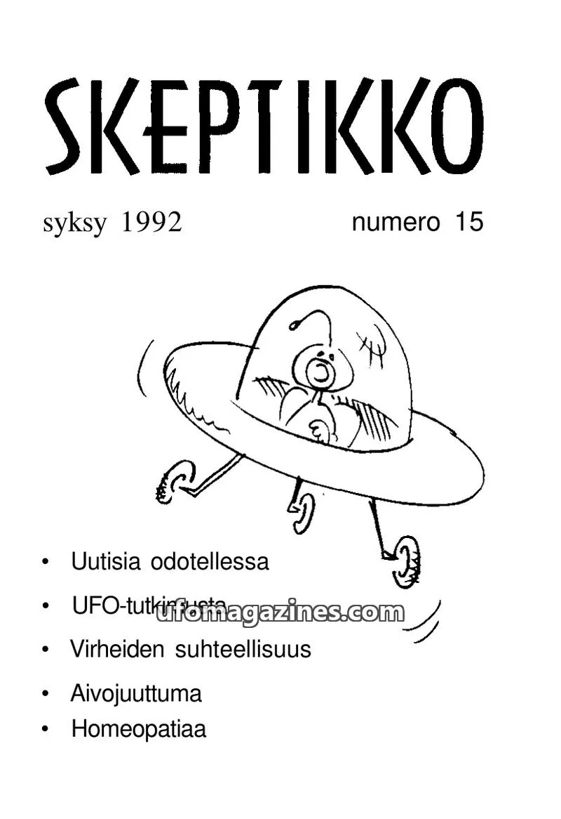 Cover of Skeptikko issue 15: SKEPTIKKO