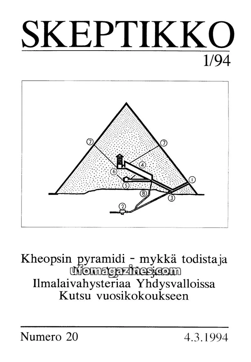 Cover of Skeptikko issue 1/94: SKEPTIKKO