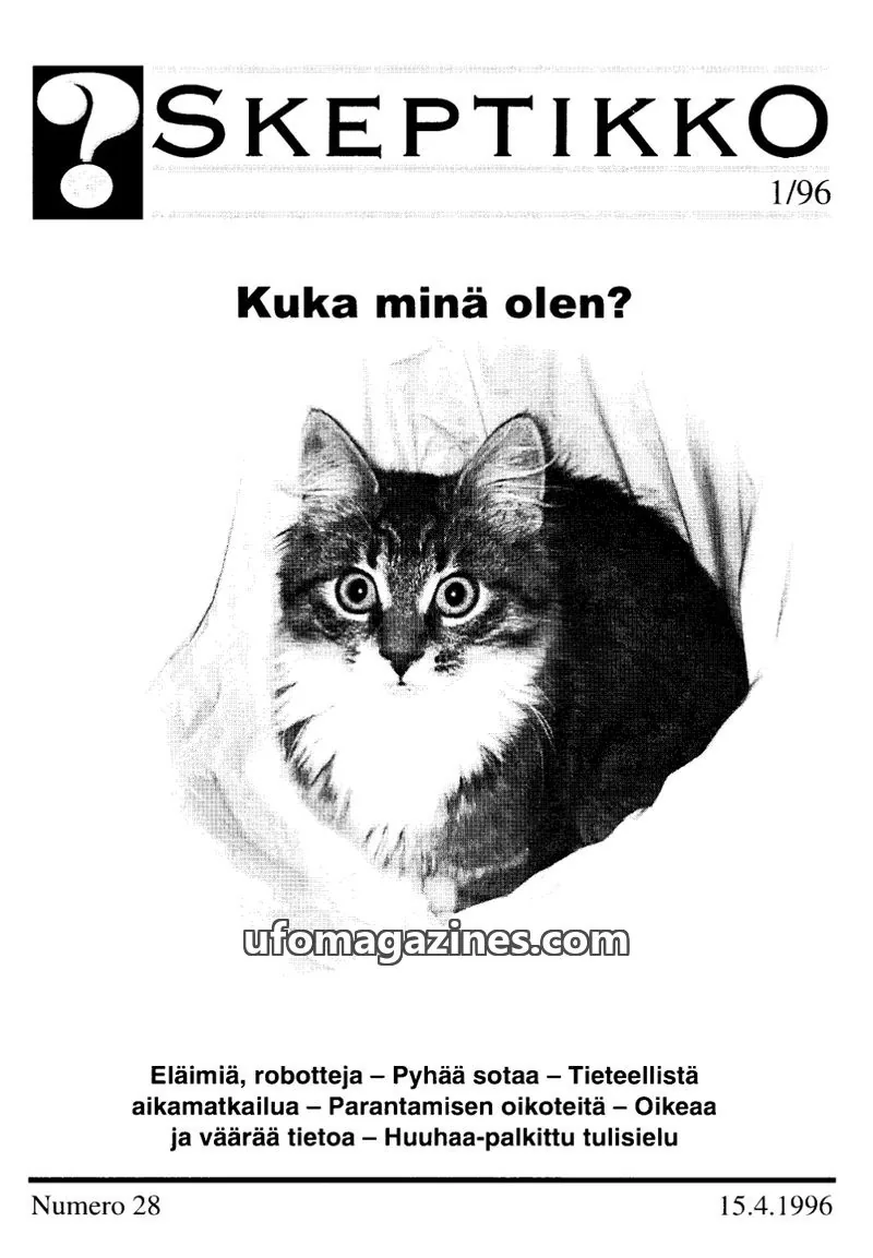 Cover of Skeptikko issue 1/96: SKEPTIKKO