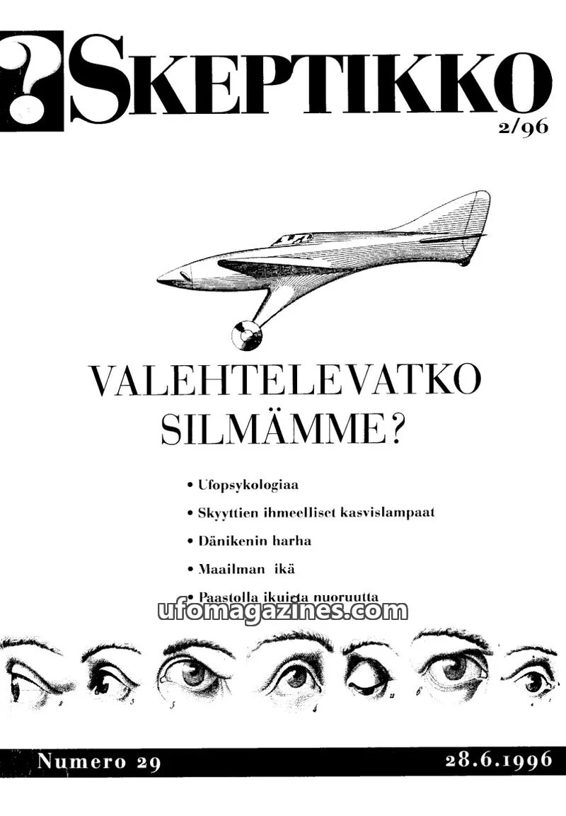 Cover of Skeptikko issue 2/96: SKEPTIKKO