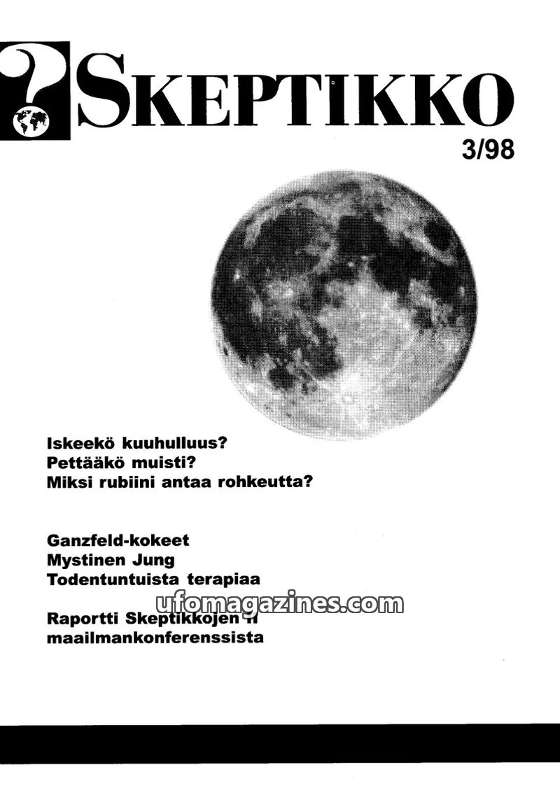 Cover of Skeptikko issue 3/98: SKEPTIKKO
