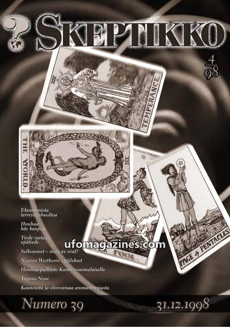 Cover of Skeptikko issue 4/1998: SKEPTIKKO