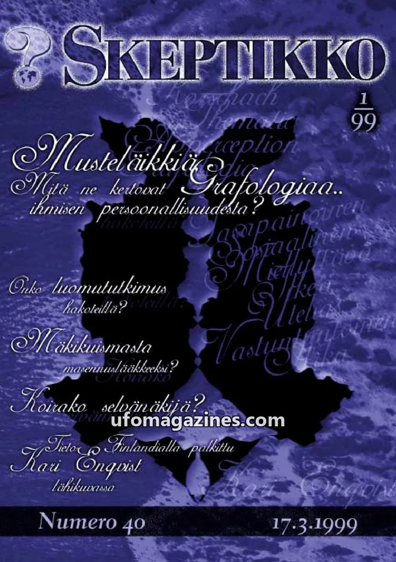 Cover of Skeptikko issue 1/99: SKEPTIKKO