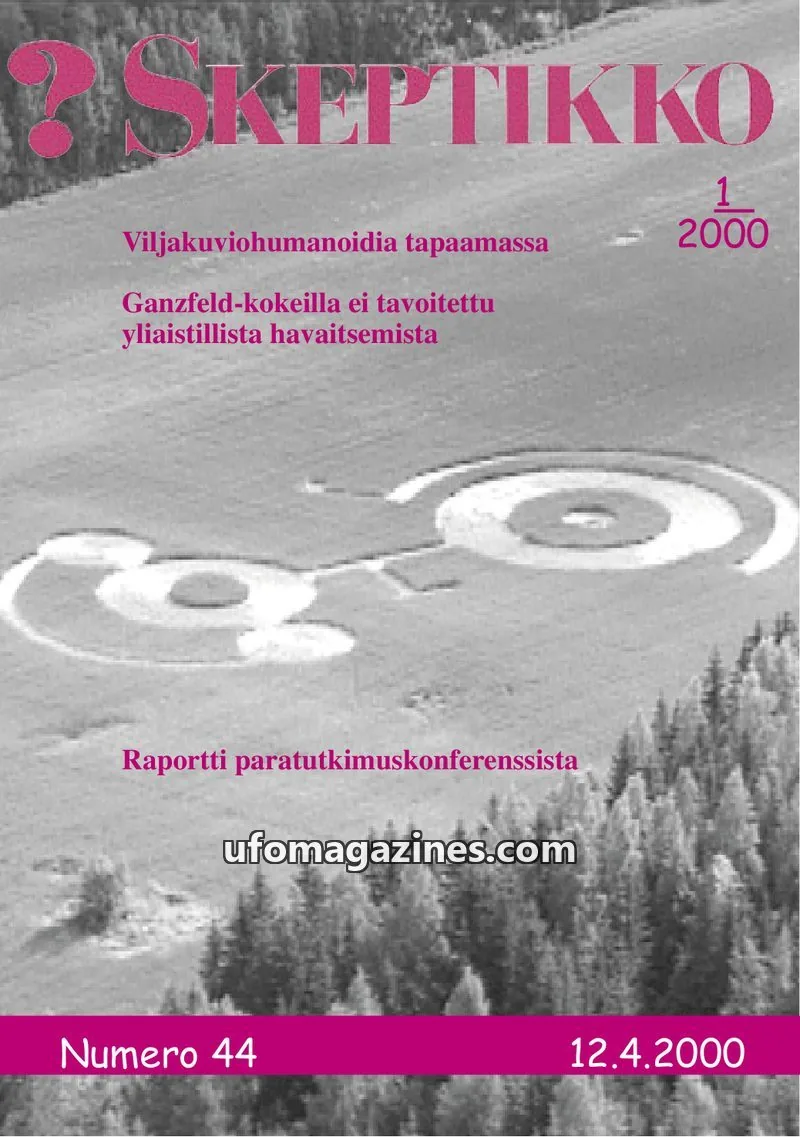 Cover of Skeptikko issue 1/2000: SKEPTIKKO