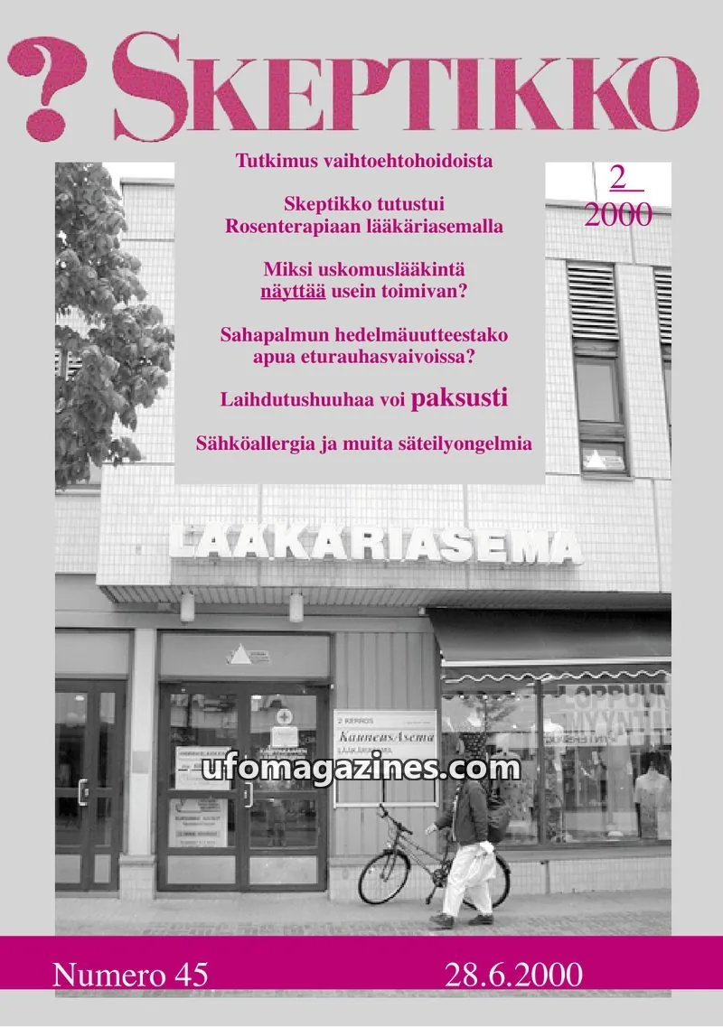 Cover of Skeptikko issue 2/2000: Skeptikko