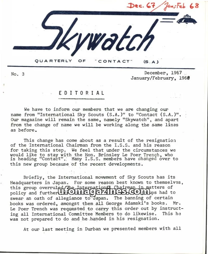Cover of Skywatch (Contact) issue 3: Skywatch