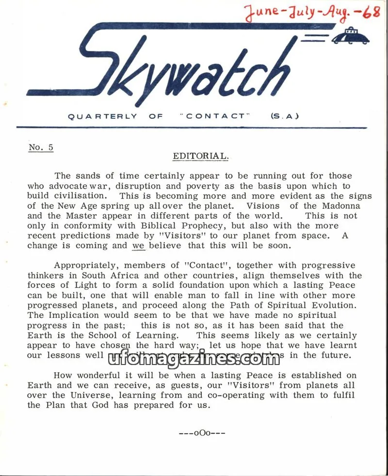 Cover of Skywatch (Contact) issue 5: Skywatch