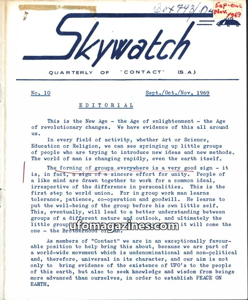 Cover of Skywatch (Contact) issue 10: Skywatch
