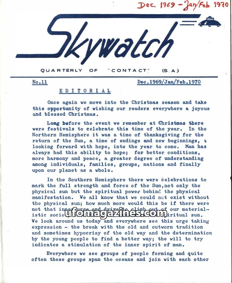 Cover of Skywatch (Contact) issue 11: Skywatch