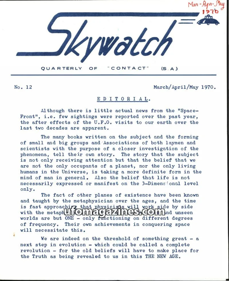 Cover of Skywatch (Contact) issue 12: Skywatch