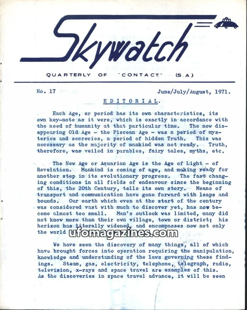 Cover of Skywatch (Contact) issue 17: Skywatch