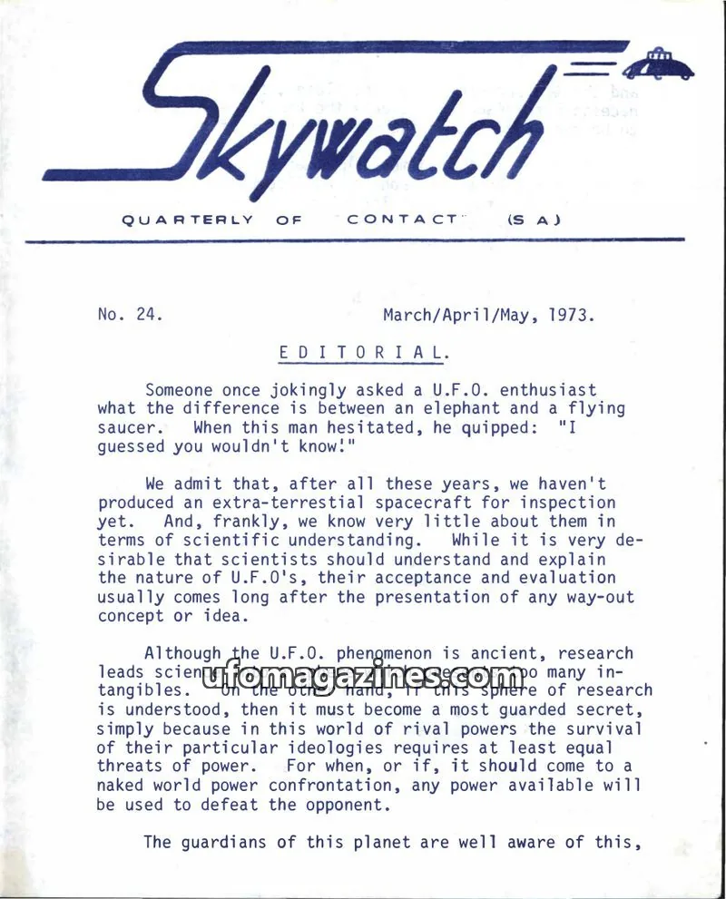 Cover of Skywatch (Contact) issue 24: Skywatch