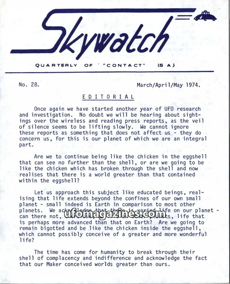Cover of Skywatch (Contact) issue 28: Skywatch