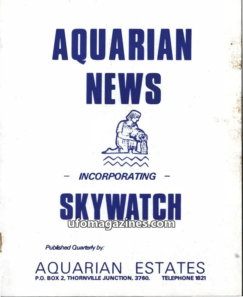 Cover of Skywatch (Contact) issue June, 1976: AQUARIAN NEWS
