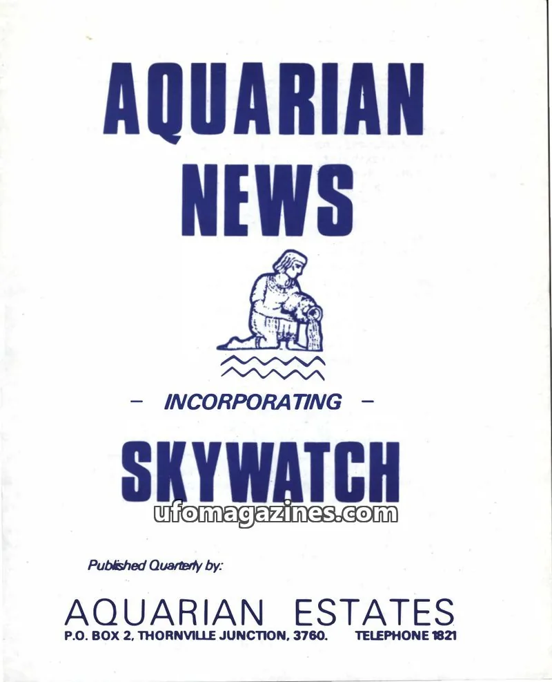 Cover of Skywatch (Contact) issue 4: AQUARIAN NEWS