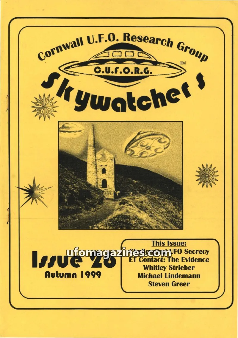 Cover of Cornwall U.F.O. Research Group (C.U.F.O.R.G.) issue 26: Skywatchers