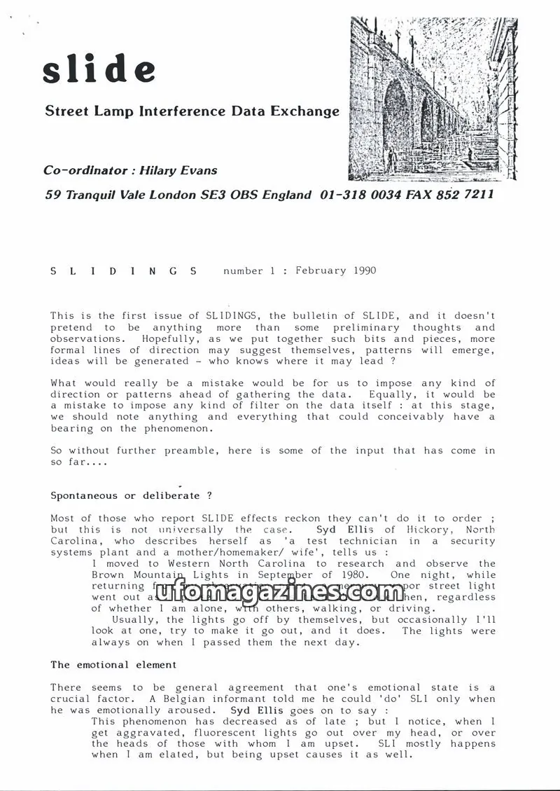 Cover of SLIDE issue 1: slide