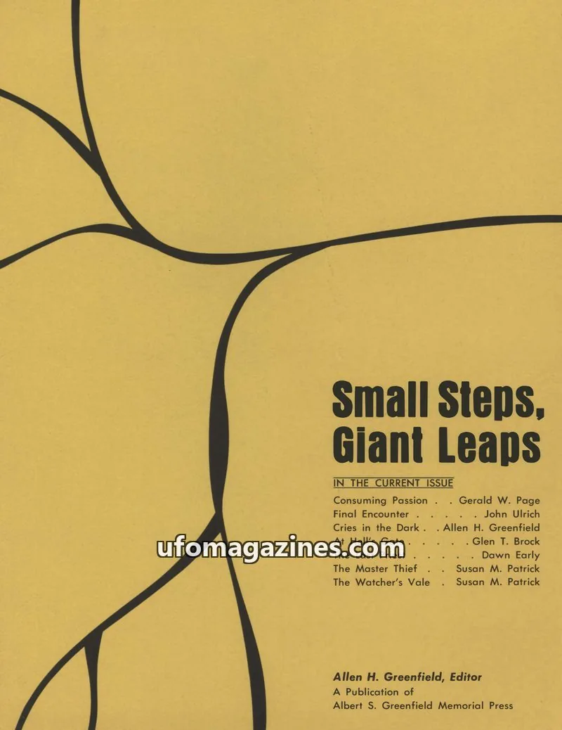 Cover of Albert S. Greenfield Memorial Press issue IN THE CURRENT ISSUE: Small Steps, Giant Leaps